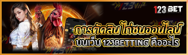 การตัดสิน ไก่ชนออนไลน์ บนเว็บ 123betting คืออะไร